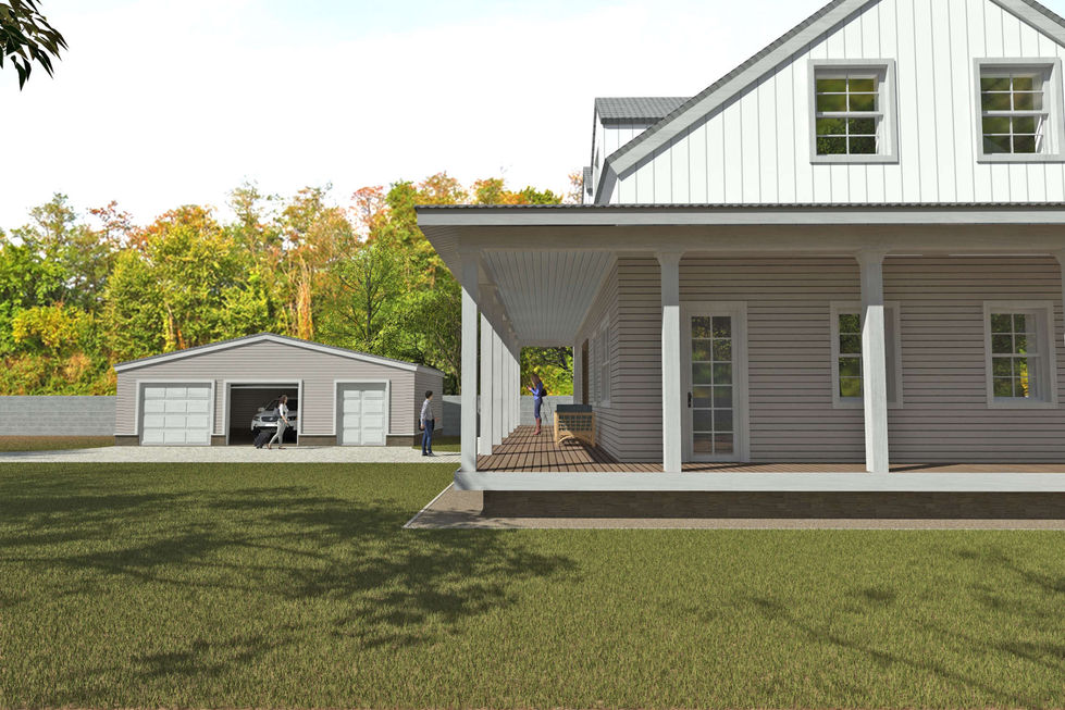 Návrh a projekt stavby rodinného domu v americkom štýle na stavebné povolenie 05