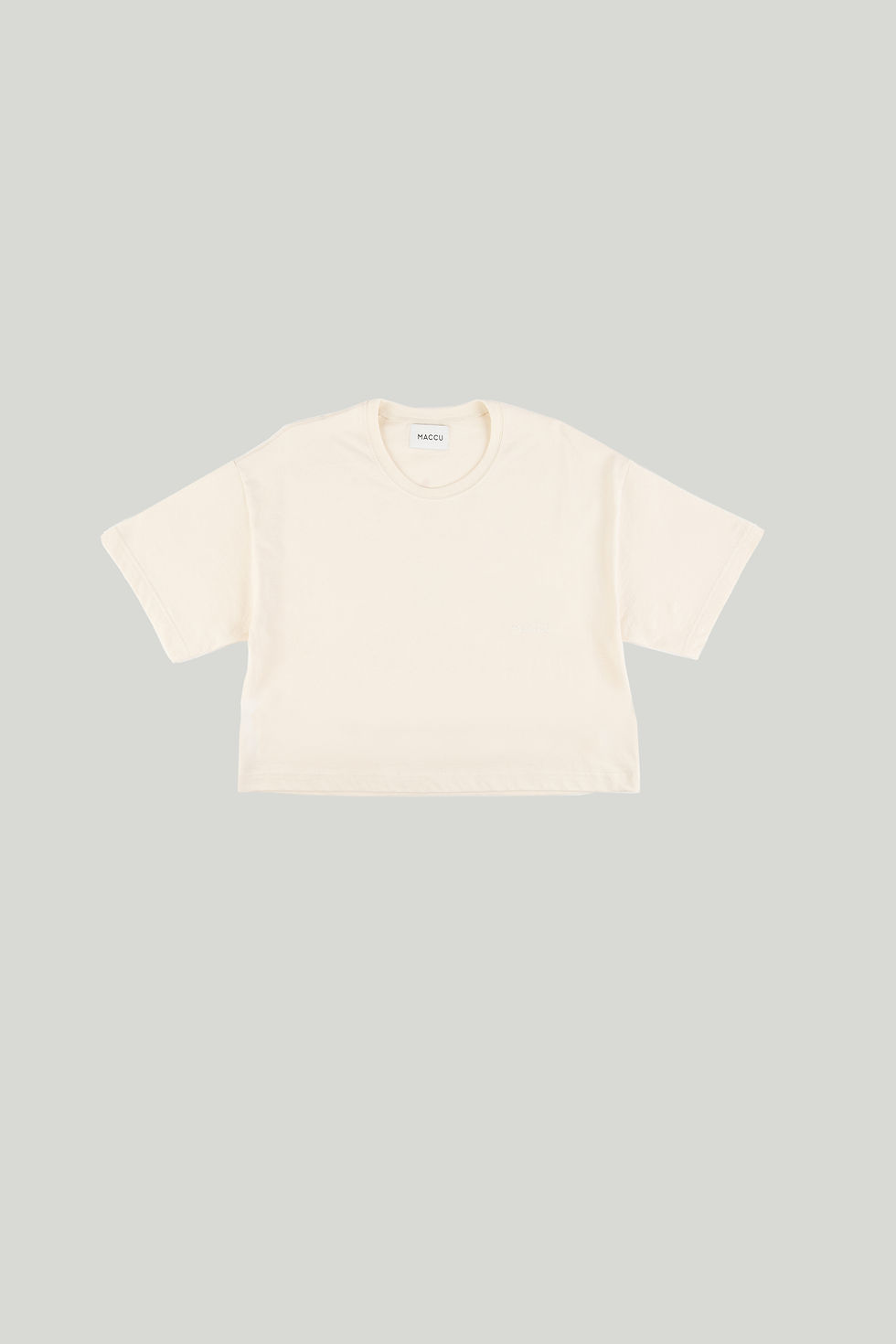 organic cotton white cropped t-shirt