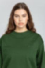 Dany women forest green organic cotton sweatshirt by MACCU
