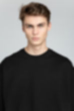 Dano black organic cotton sweatshirt by MACCU