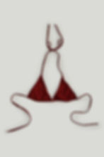 brick red bikini top