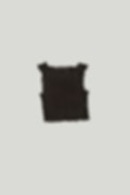 dark brown sheer bateau neckline top