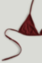 brick red bikini top