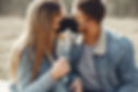 Canva - Loving young couple kissing whil