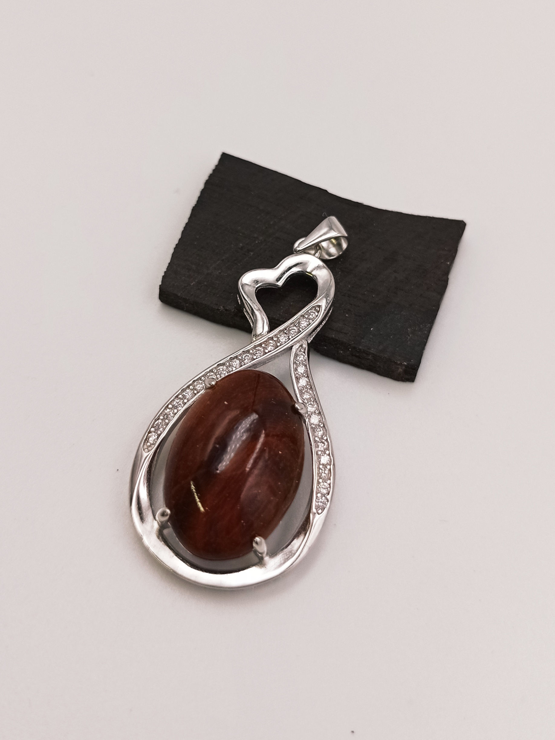 Pendentif en Padouk / Argent