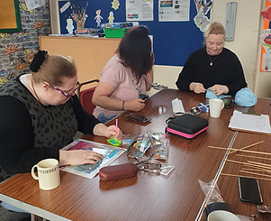 People doing crafts