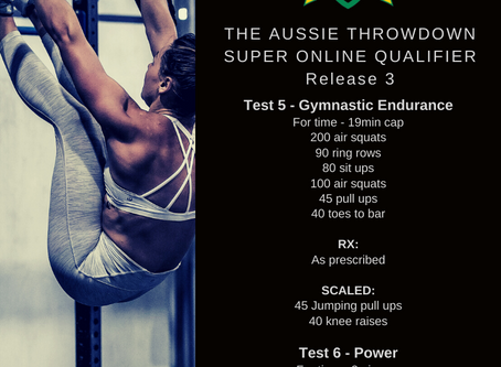 Release 3: Test 5 - Gymnastic Endurance / Test 6 - Power