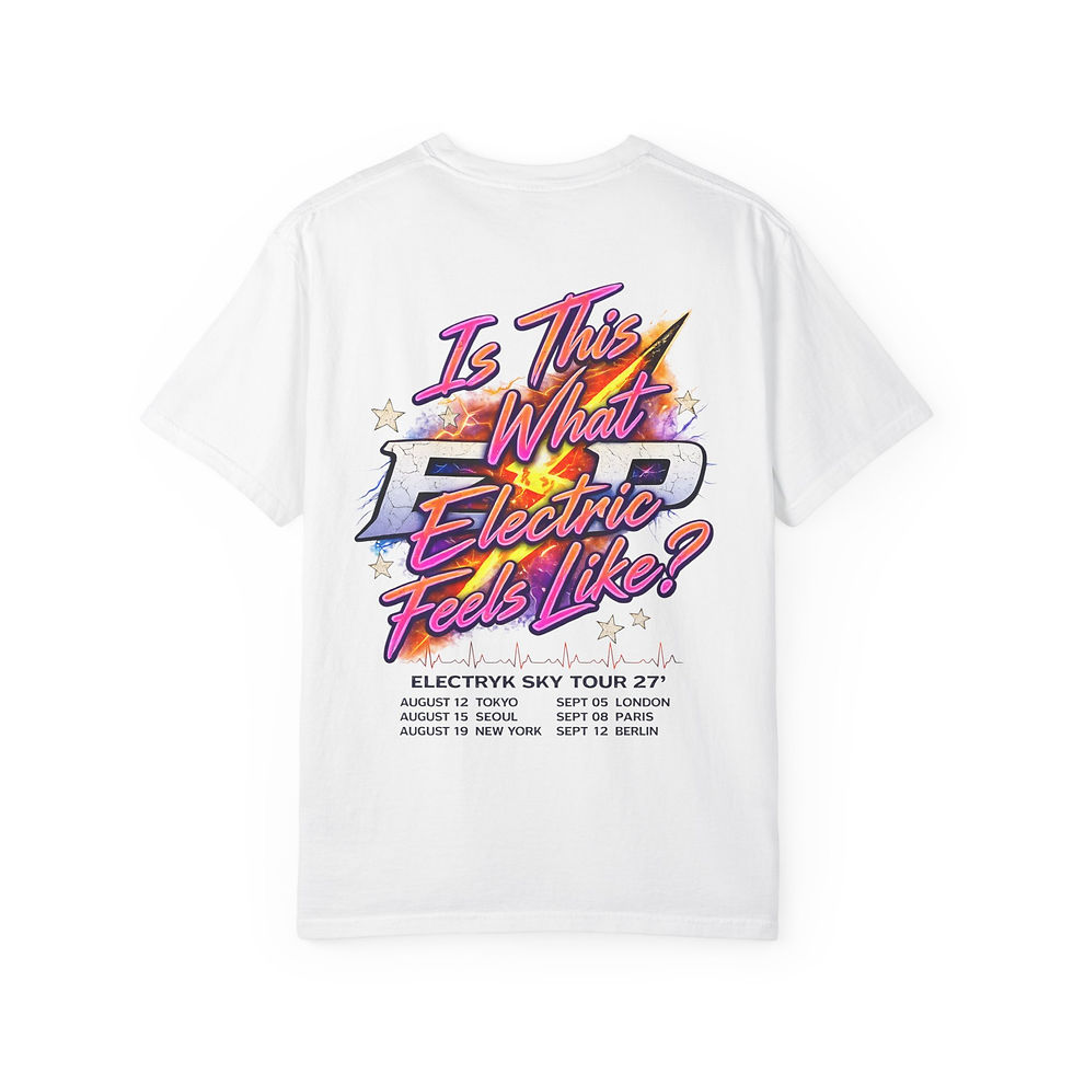 Thumbnail: Electryk Sky Graphic Neon Unisex Basic Tshirt