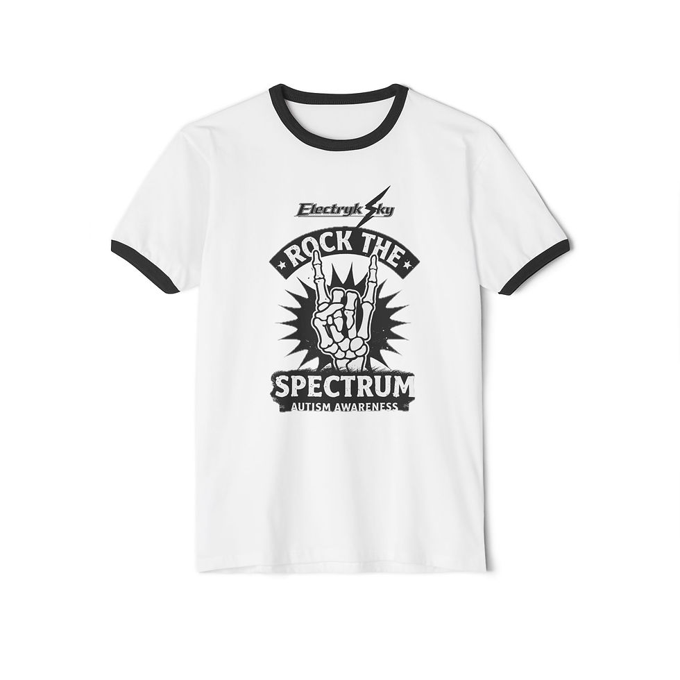 Thumbnail: Rock the Spectrum Unisex Ringer Tshirt