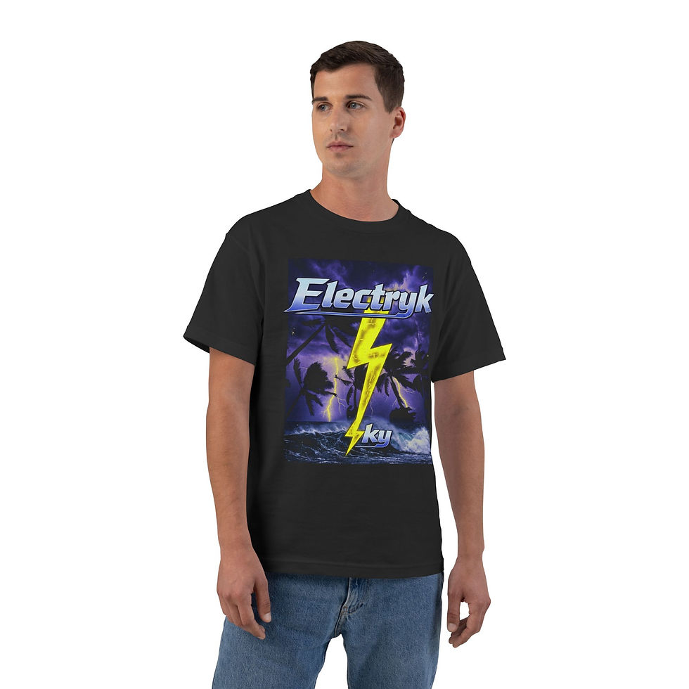 Thumbnail: Electryk Sky Lightning Retro Unisex Graphic Tshirt