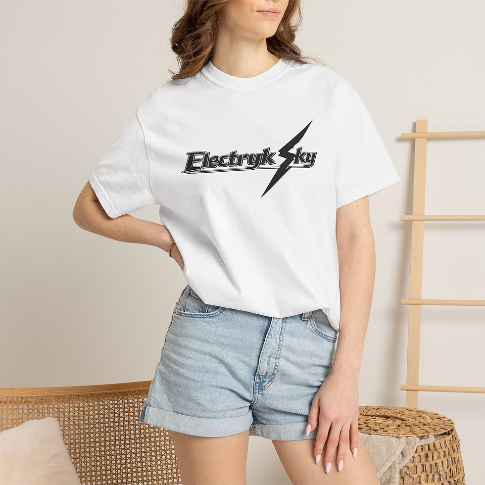 Thumbnail: Electryk Sky Graphic Neon Unisex Basic Tshirt