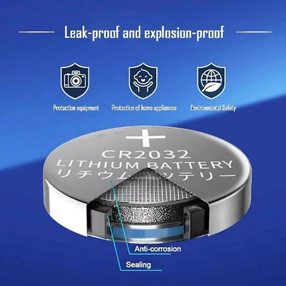 Miniatura: 5-50x LITHIUM BATTERY 3V CR2032 CR 2032 BR2032 DL2032 Remote Button Cell Watch