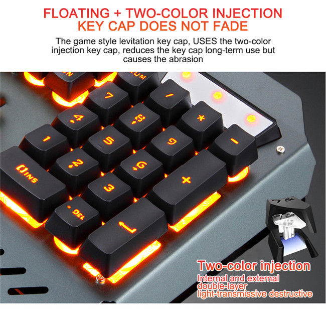 Miniatura: Ergonomic Mechanical Keyboard with RGB Backlight