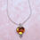 Thumbnail: Amber Heart 2 Sterling Silver Necklace