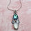 Thumbnail: Abalone and Mother of Pearl Sterling Silver Necklace
