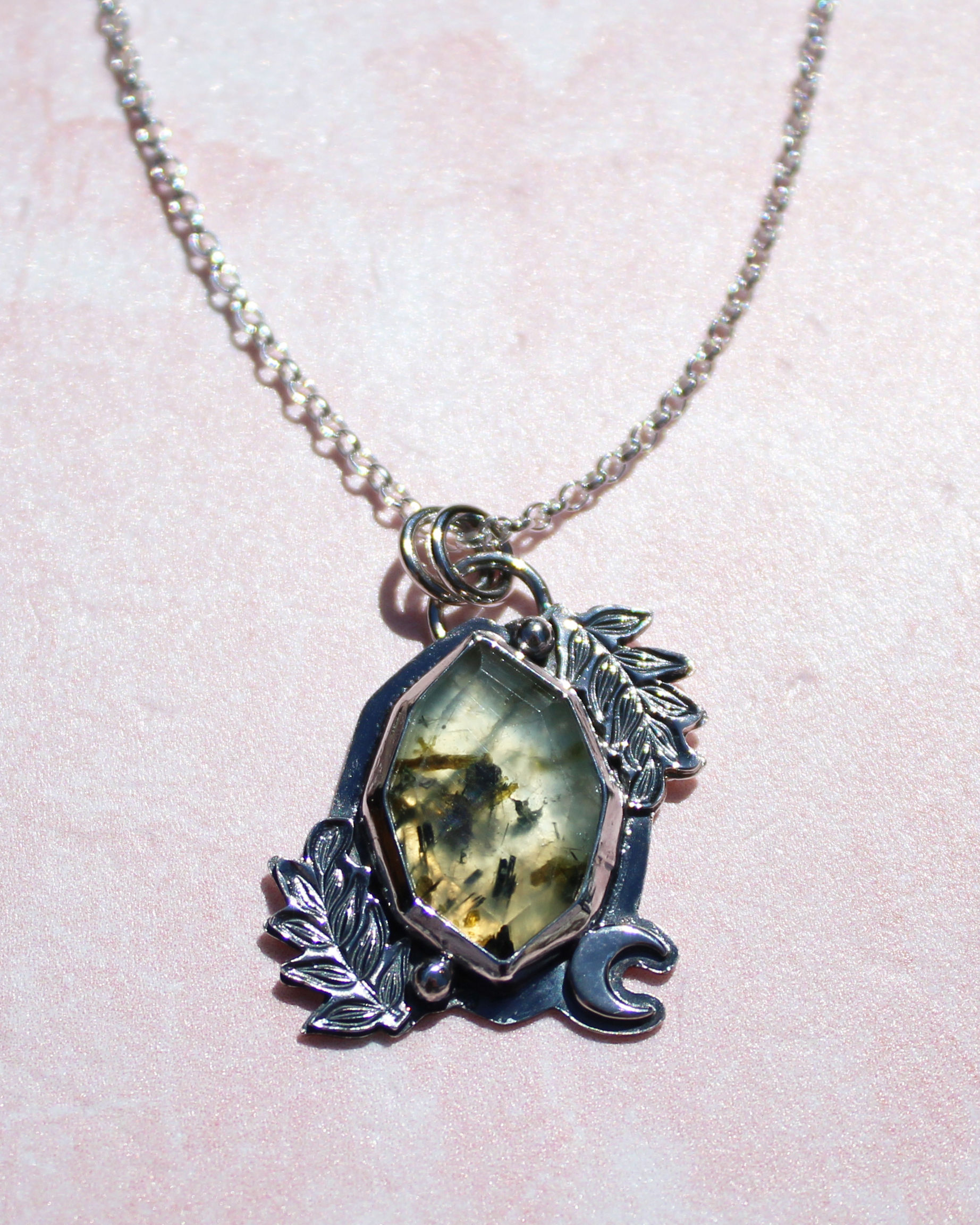 "Lunar Forest" Sterling Silver Necklace