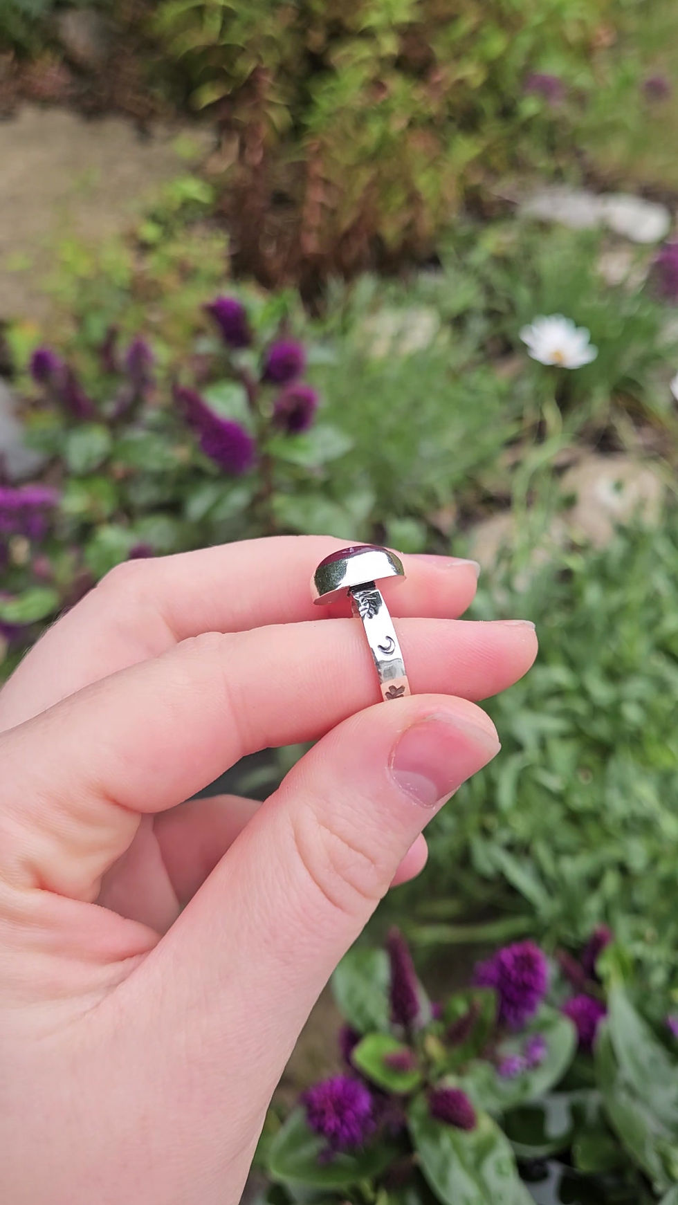 Thumbnail: Lepidolite Sterling Silver Ring "Made To Order"