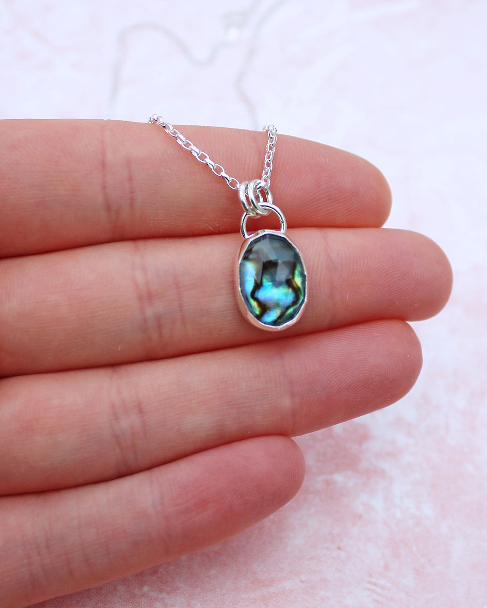 Thumbnail: Abalone Sterling Silver Necklace