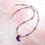 Thumbnail: Rose Quartz and Amethyst Moon Goddess Necklace with Amethyst Moon
