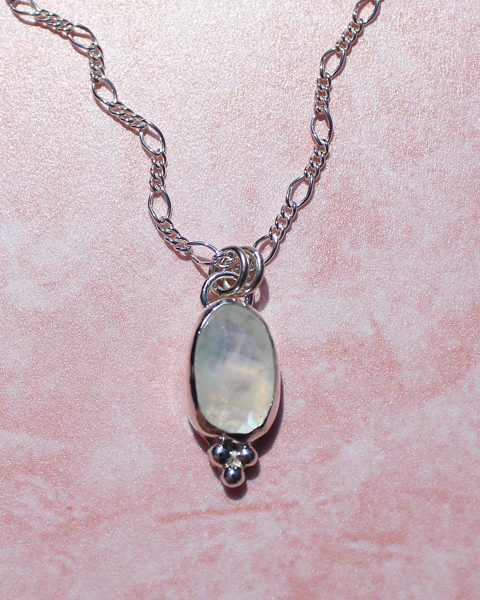 Thumbnail: Moonstone Sterling Silver Necklace