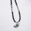 Thumbnail: Black Tourmaline & Moss Agate Moon Goddess Necklace with Moss Agate Moon