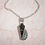Thumbnail: Moss Agate Leaf Sterling Silver Necklace