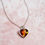 Thumbnail: Amber Heart Sterling Silver Necklace