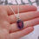 Thumbnail: Trapiche Amethyst Sterling Silver Necklace