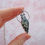 Thumbnail: Moss Agate Mushroom Sterling Silver Necklace