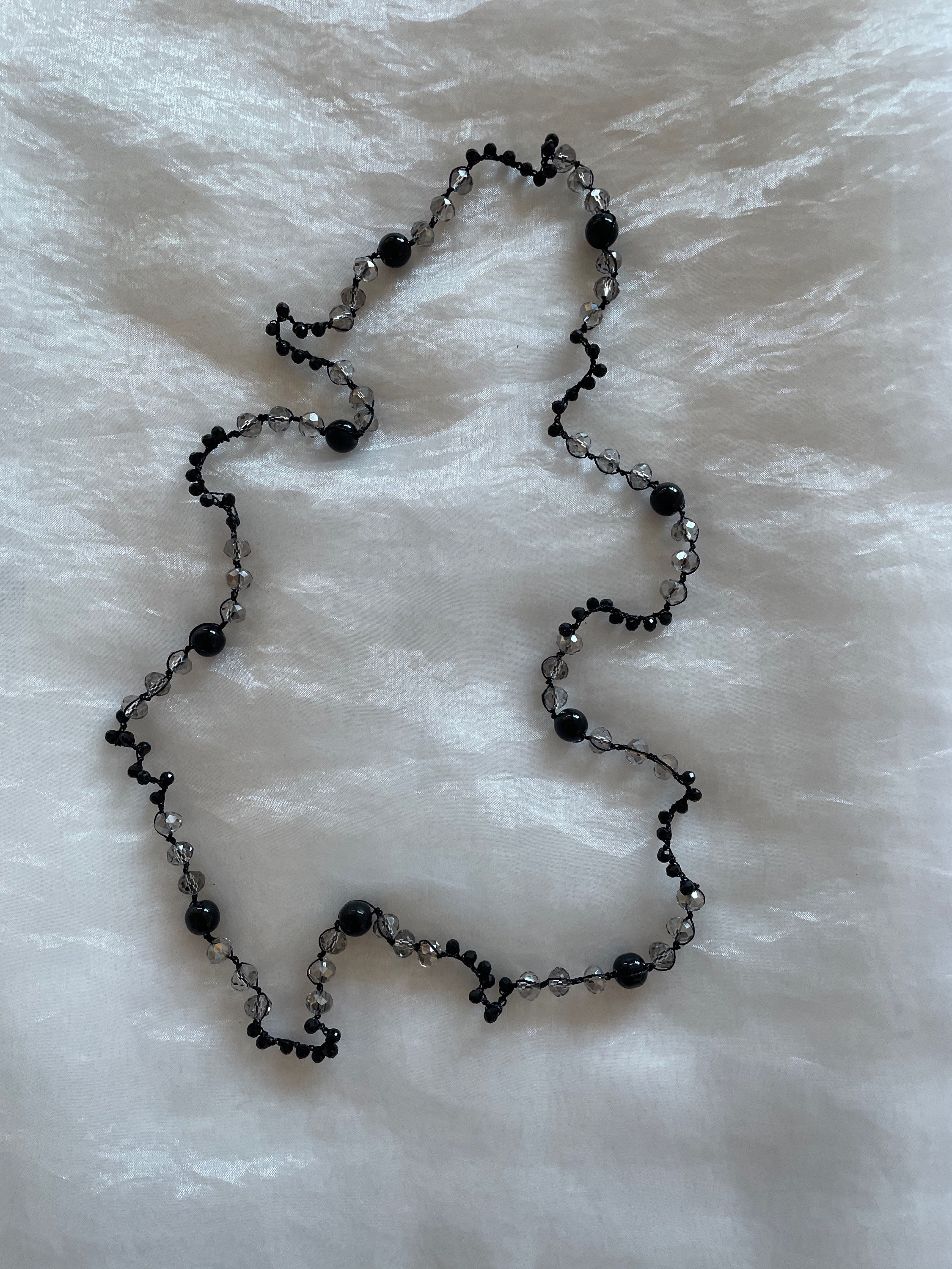 Kette schwarz mit grau