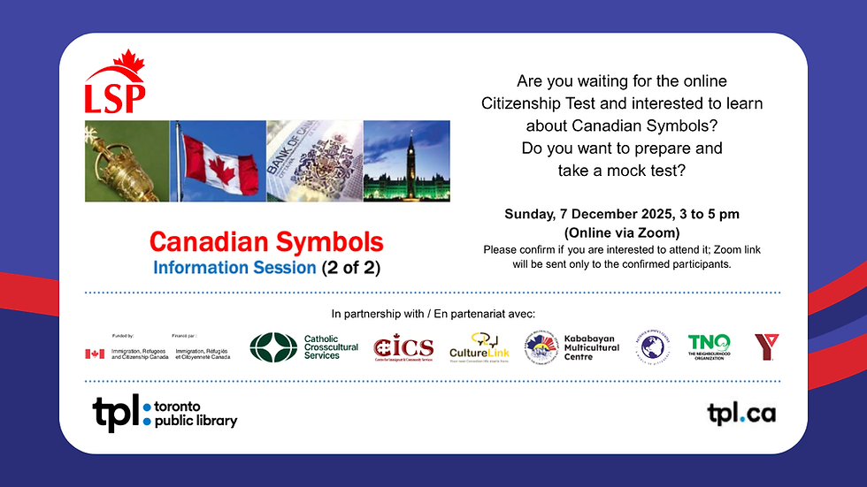 Canadian Symbols Information Session (2 of 2)