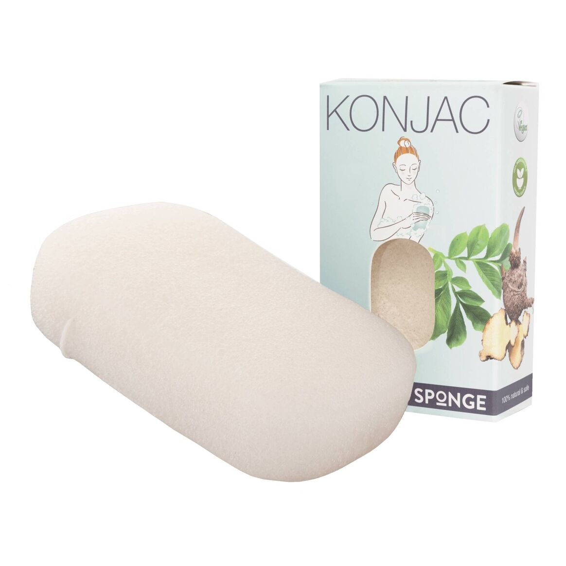 Esponja corporal Konjac natural