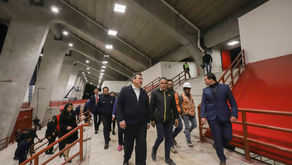 MARCO MENA SUPERVISA MODERNIZACIÓN DEL ESTADIO TLAHUICOLE