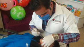 Promueve comuna capitalina salud bucal en infantes