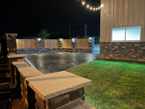 string lights outdoor patio lawn event venue