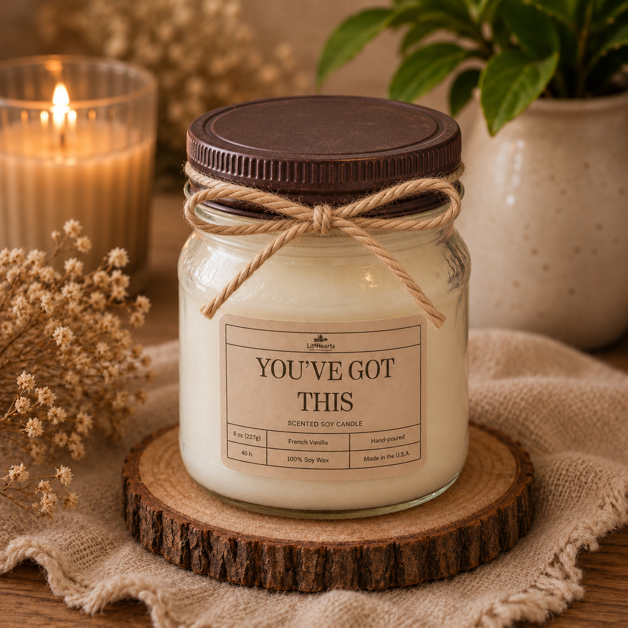 You've Got This — French Vanilla Scented Soy Candle