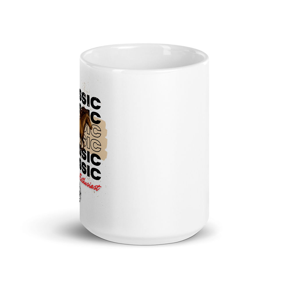 Thumbnail: White Glossy Mug - Classic Horse Power Enthusiast