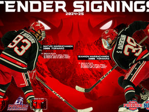 BULLS TENDER TWIN BROTHERS FROM AFFILIATE POTOMAC PATRIOTS OF USPHL PREMIER