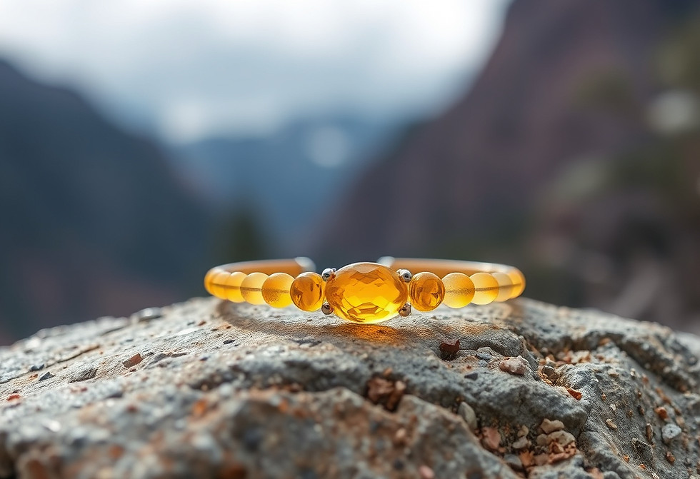 yellow safire bracelete placed on rock in nature.jpg