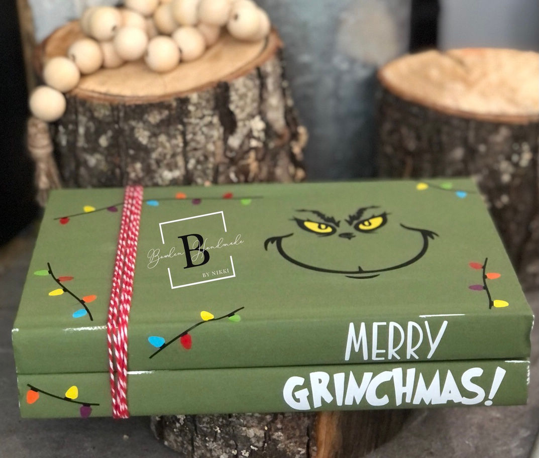 Merry Grinchmas Book Stack