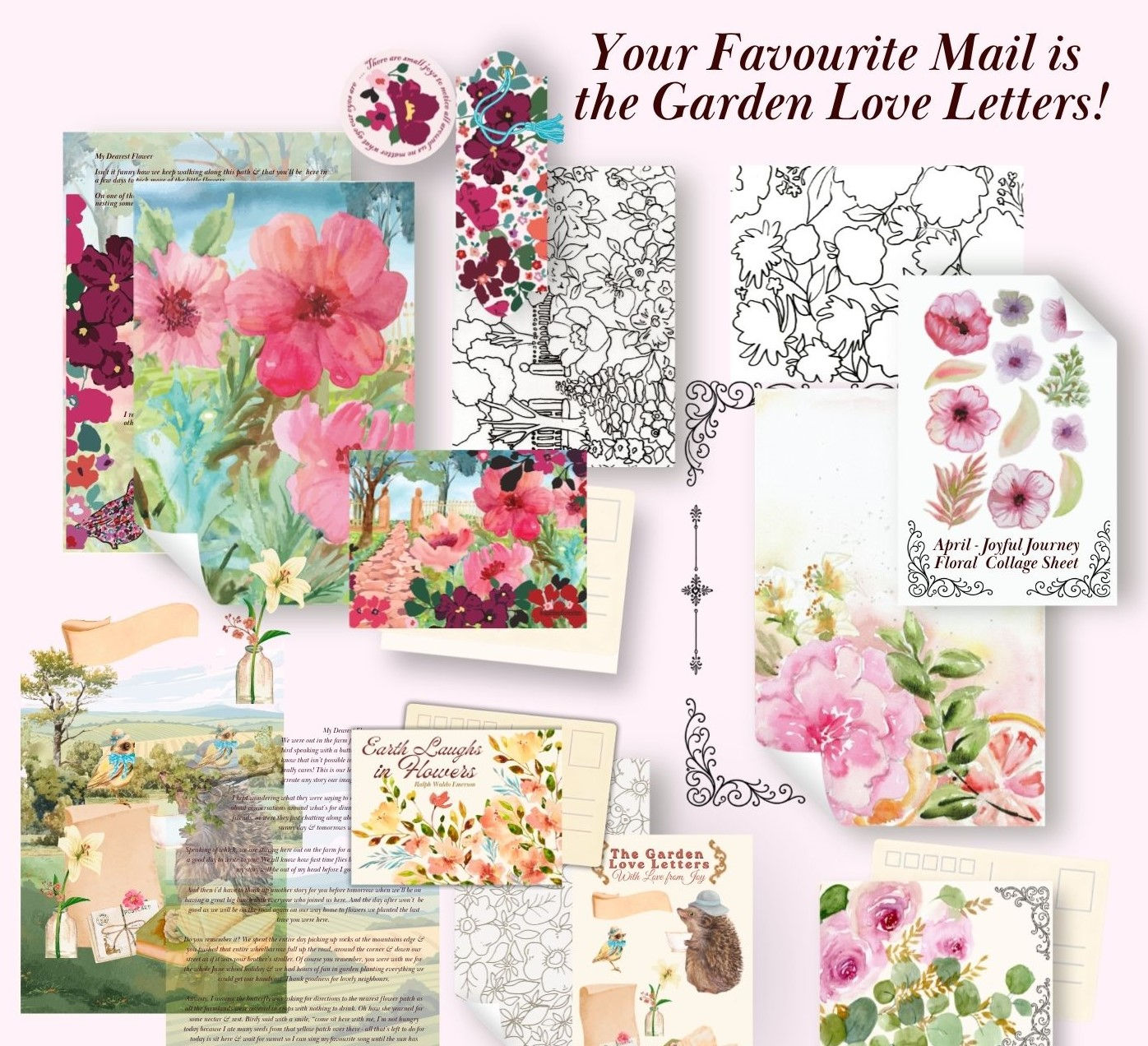 Letters & a Colouring Book