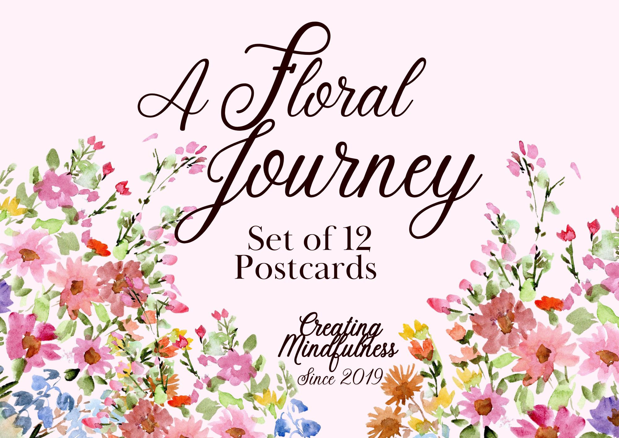a Floral Journey Postcard Set