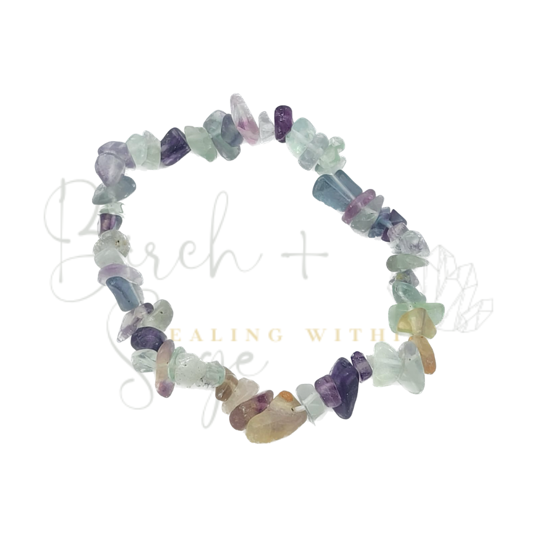 Fluorite Chip Bracelet