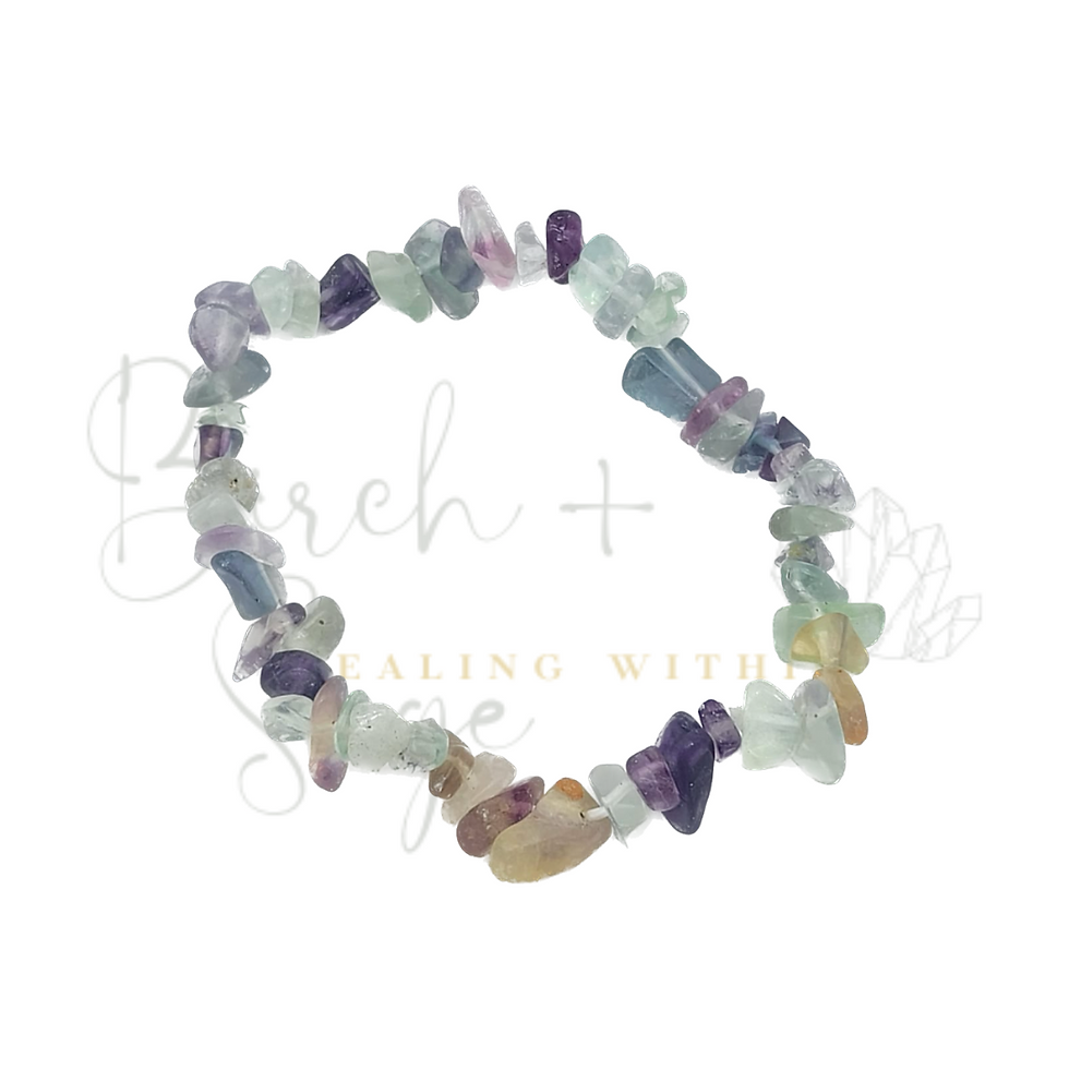 Fluorite Chip Bracelet