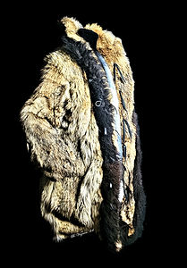 Coyote buffalo collar alpaca front right 24 duncan vezain saddlery.jpg