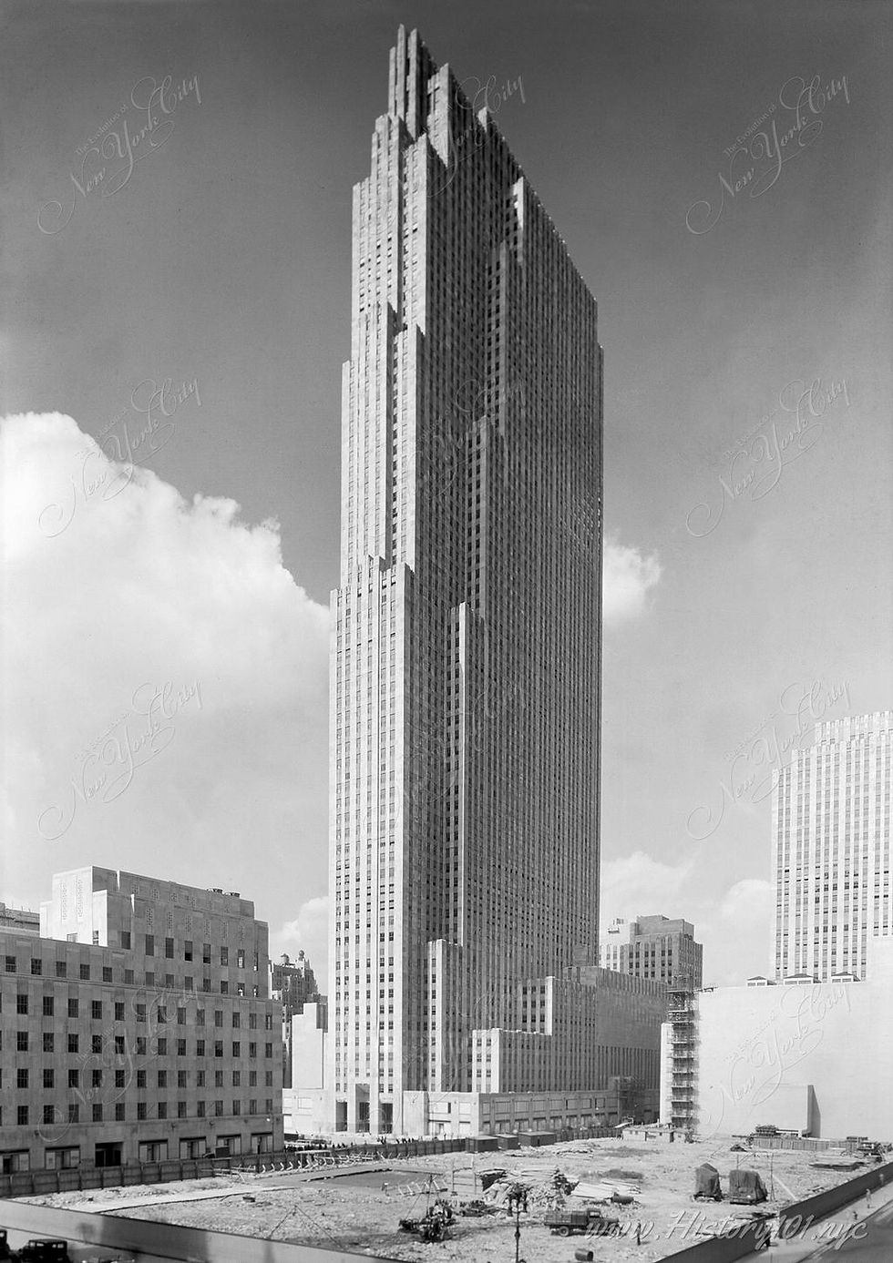 RCA Building Rockefeller Center en NYC, 1930.