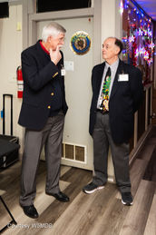 Vice-President George Williams, KG5GXU, and President Andy Smolenski, KI5YLX, talking together.