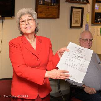 Maria Hardin got a gift certificate from Ham Radio Outlet.