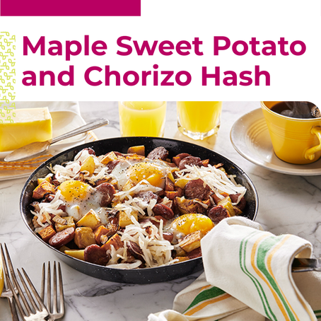 Maple Sweet Potato Chorizo Hash