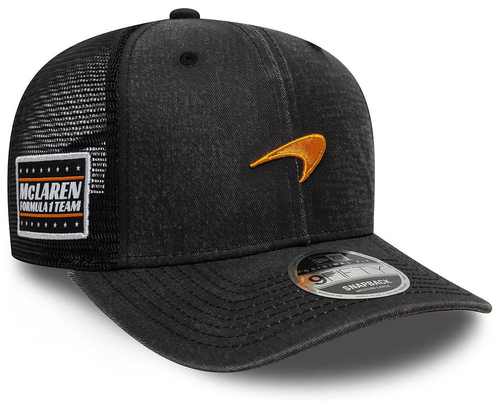 Thumbnail: McLaren Racing F1 New Era 9Fifty Washed Trucker Hat - Black